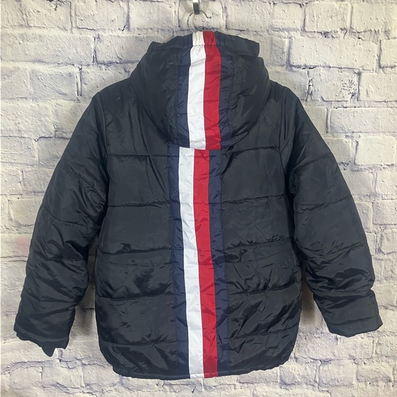 Tommy Hilfiger Youth Boys Fleece Lined Hooded Puffer Jacket Coat Large - Picture 2 of 8